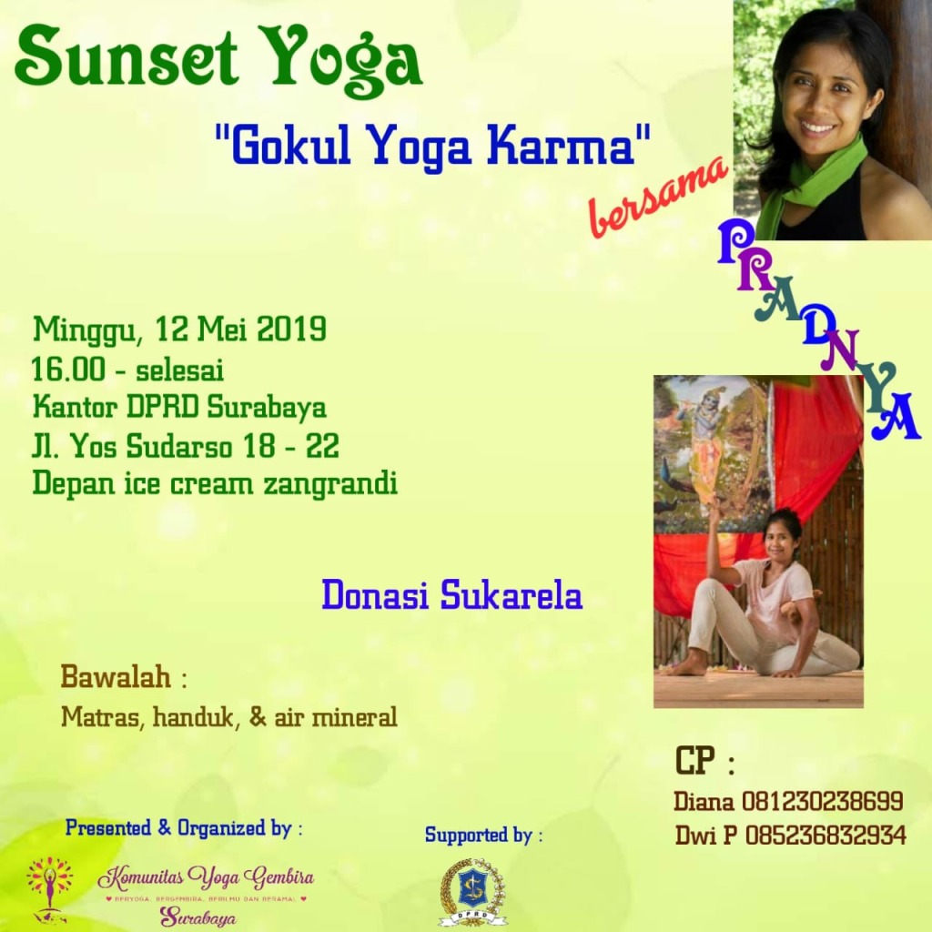 Sunset Yoga 12.5.19 – Komunitas Yoga Gembira Surabaya